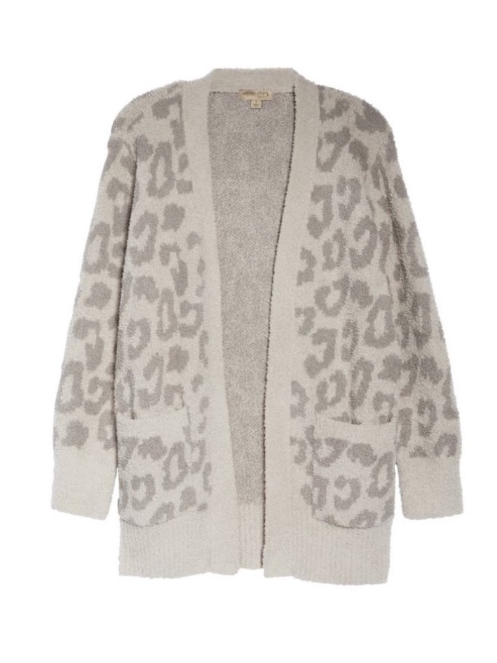 Brand New Barefoot Dreams Women’s Cozy Chic Leopard Cardigan in Grey Size Xsmall